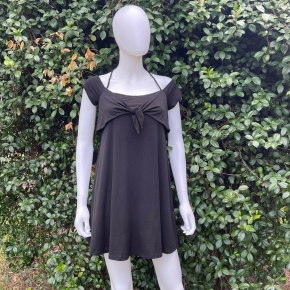 NWT BCBGeneration LBD Mini Halter Tie Slip Dress - Picture 1 of 11